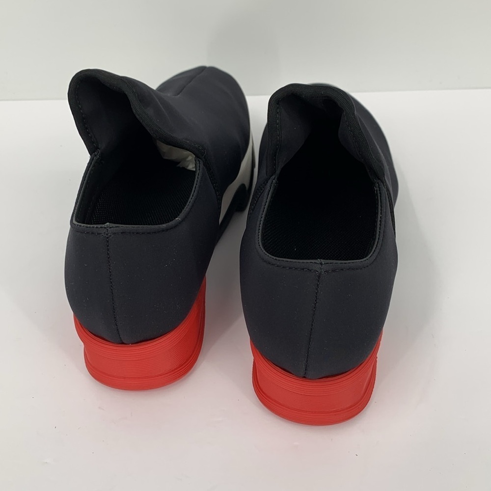 IRI NYC Wes Neoprene slip-on sneaker shoe black red heel comic new 40.5 10 10.5 - Picture 6 of 7